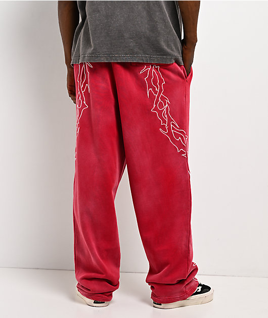 DGK Battalion Red Wash Sweatpants