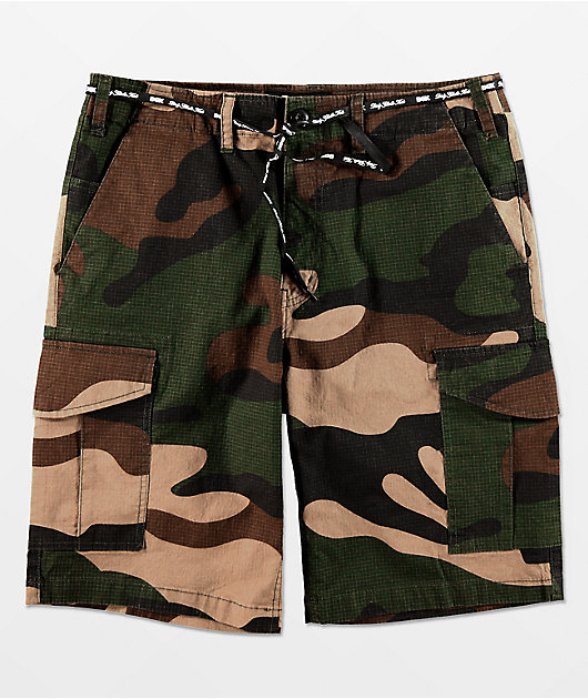 Buy > army fatigue cargo shorts > in stock
