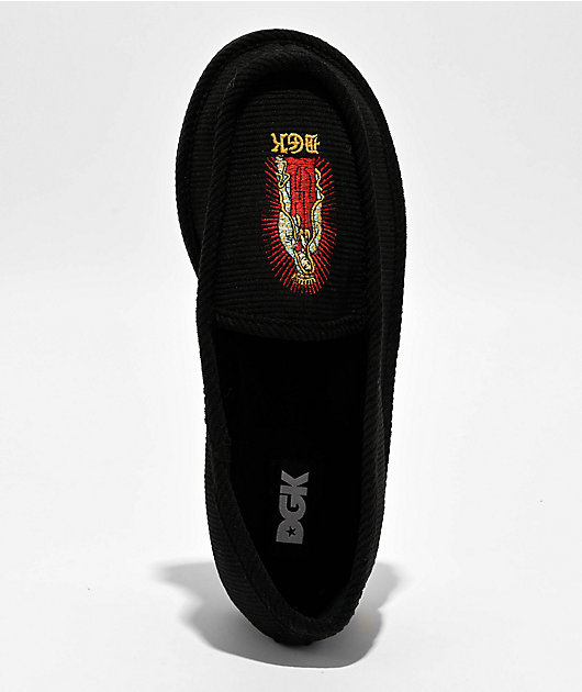 DGK Blessed Black Corduroy Slippers