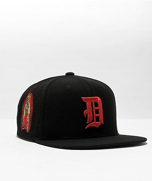 DGK Blessed Black Snapback Hat Zumiez