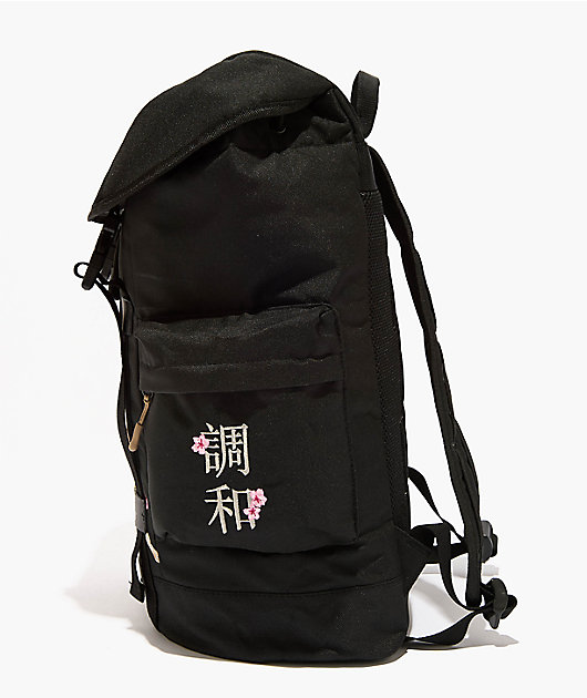 DGK Blossom Black Top Load Backpack