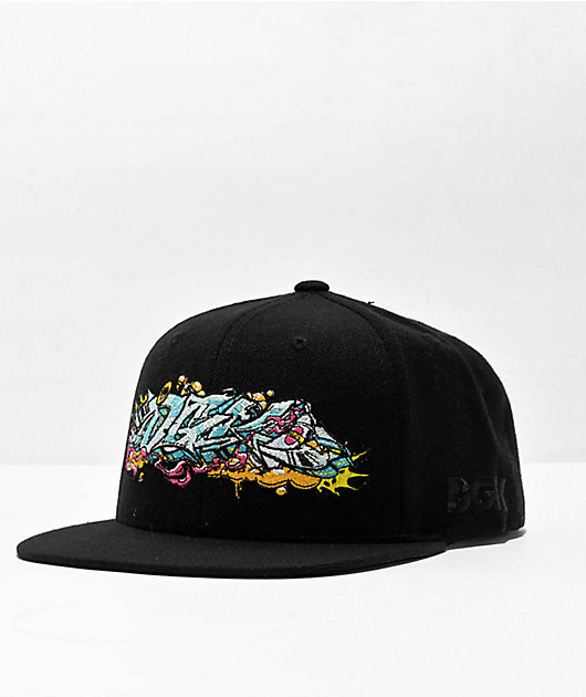 DGK Bomb Black Snapback Hat Zumiez