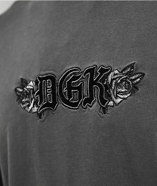 DGK Boulevard Grey & Black 2fer Long Sleeve T-Shirt | Zumiez
