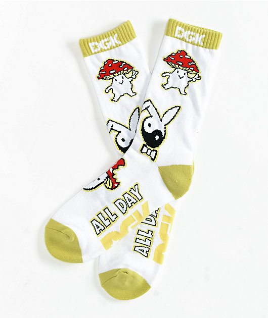 DGK Chaos White Crew Socks