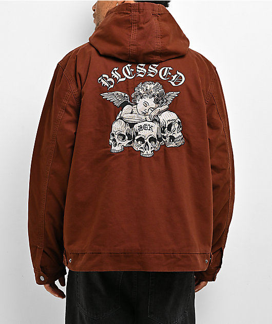DGK Cielo Vintage Burgundy Boxy Zip Jacket