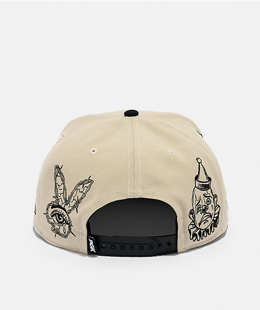 DGK Clownin Natural & Black Snapback Hat | Zumiez