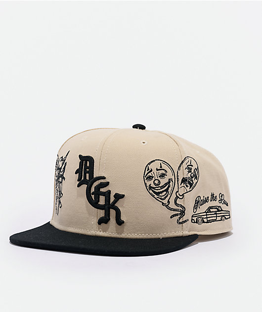 DGK Clownin Natural & Black Snapback Hat | Zumiez