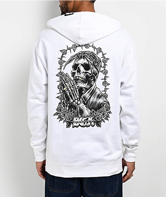 White hoodie cheap zumiez