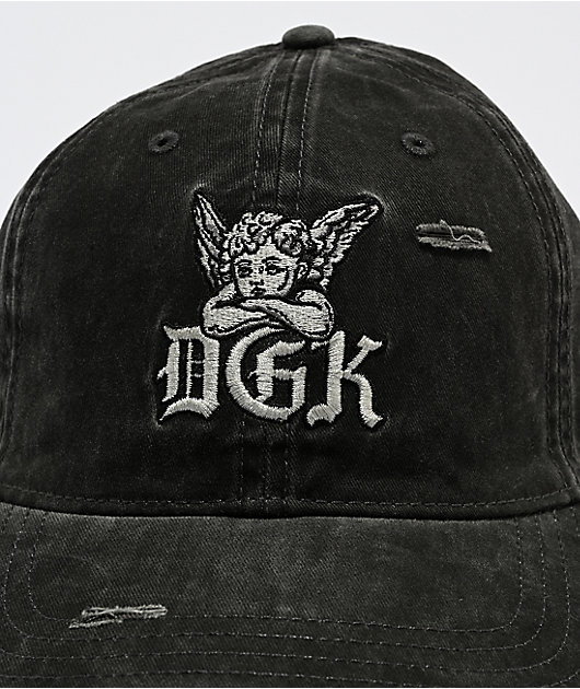 DGK Divinity Distressed Black Snapback Hat