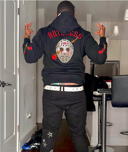 DGK Fierce sudadera con capucha negra