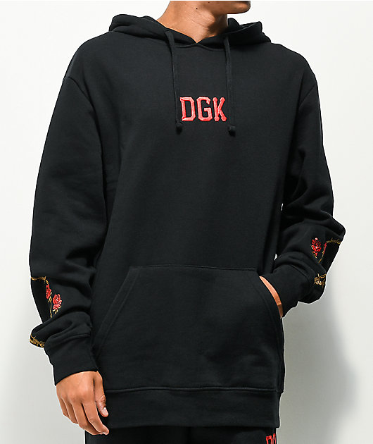 DGK Fierce sudadera con capucha negra