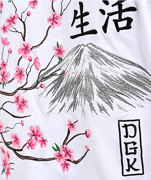 DGK Fuji White Heavyweight Pocket T-Shirt