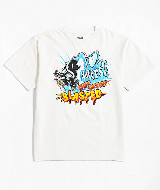 DGK Get Blasted Heavyweight White T-Shirt