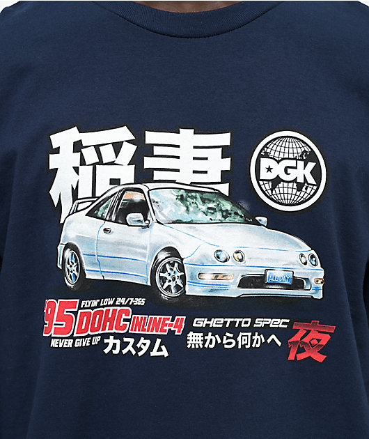 DGK Ghetto Spec Navy Long Sleeve T-Shirt