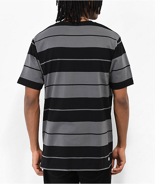 DGK Glory Black & Grey Stripe Knit T-Shirt | Zumiez