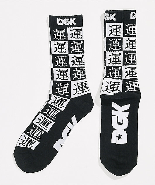 DGK Good Luck Black Crew Socks