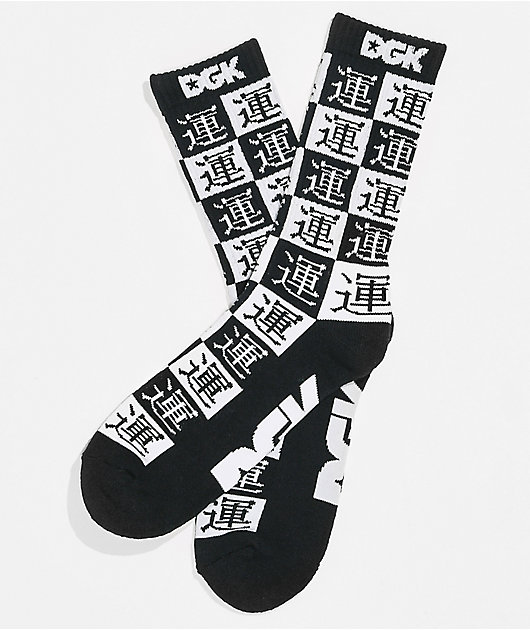 DGK Good Luck Black Crew Socks