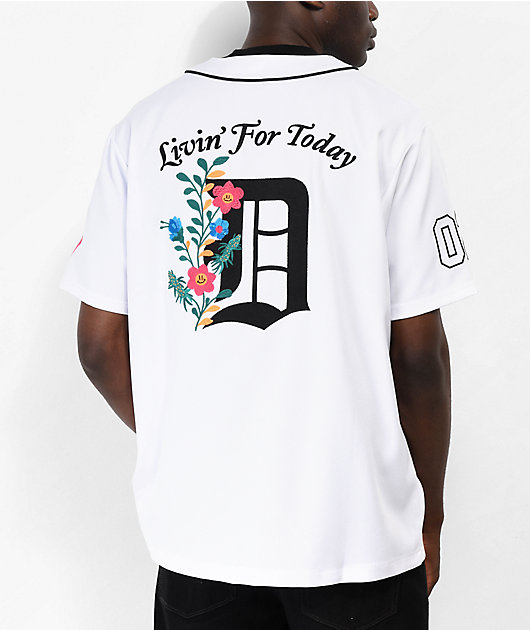 DGK Growth White Baseball Jersey | Zumiez