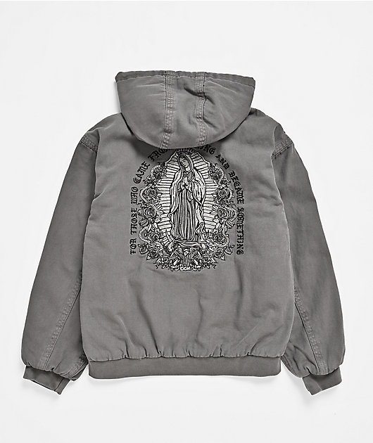 DGK Guadalupe Black Wash Hooded Canvas Jacket
