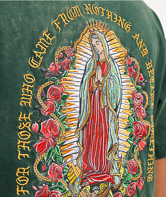 DGK Guadalupe Dark Green Wash Boxy T-Shirt