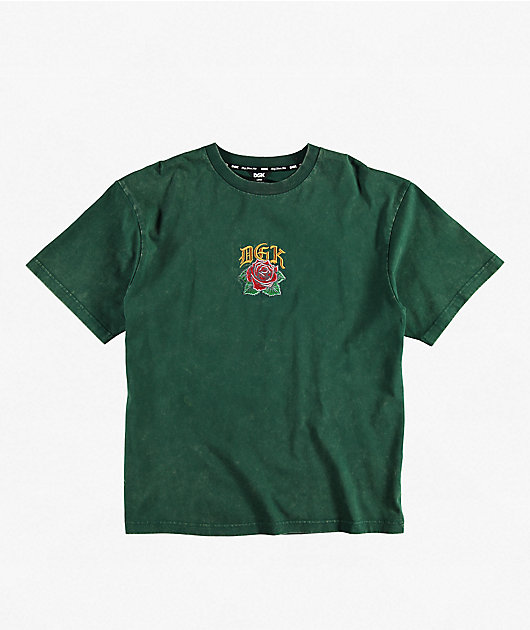 DGK Guadalupe Dark Green Wash Boxy T-Shirt