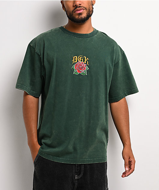 DGK Guadalupe Dark Green Wash Boxy T-Shirt