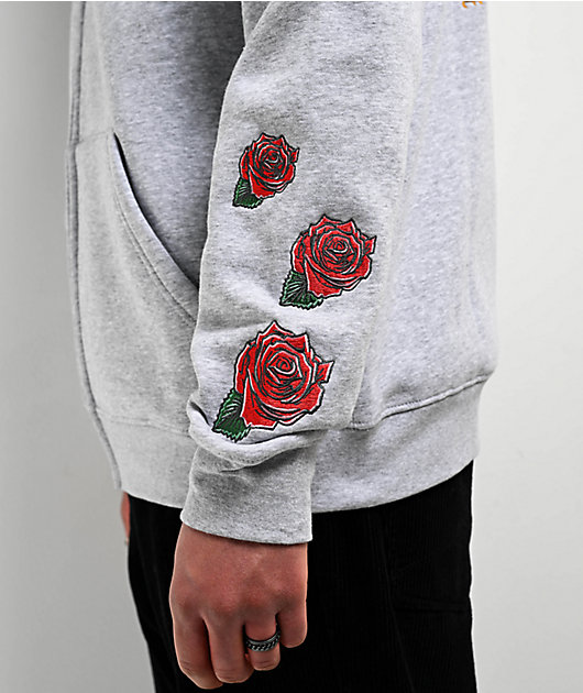 Obey airbrushed rose grey hoodie sale