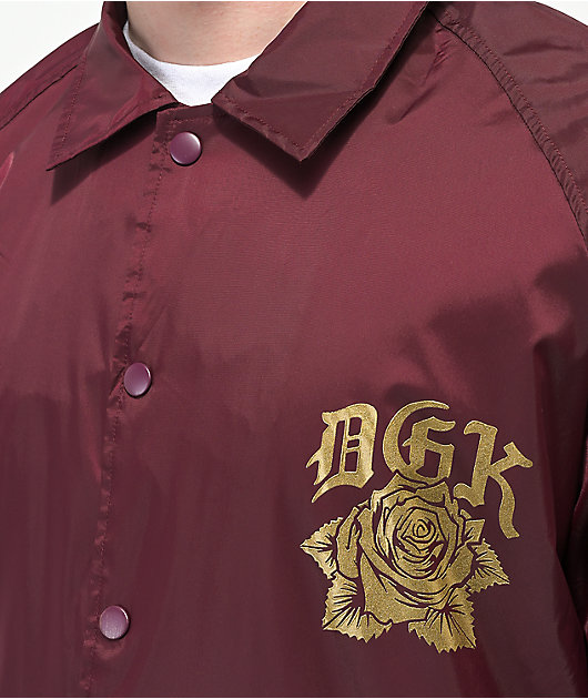 DGK Guadalupe Maroon Coaches Jacket
