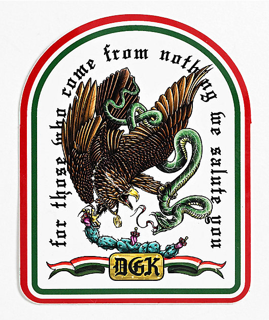 DGK Guerrero White Sticker | Zumiez