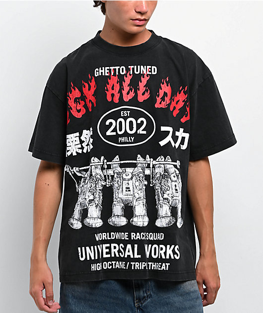 DGK Hakosuka Heavyweight Black Wash T-Shirt | Zumiez