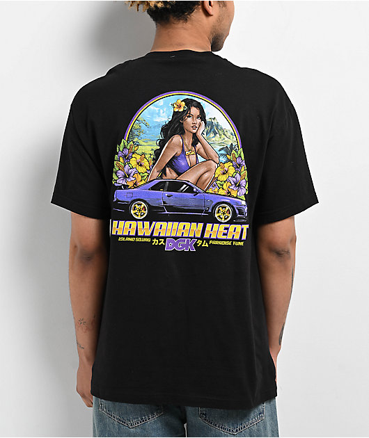DGK Hibiscus Heat Black T-Shirt | Zumiez