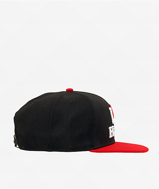 DGK I Love Haters Black & Red Snapback Hat