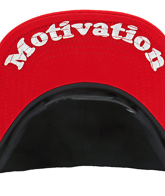 Casquette Snapback Vocab Thinker – Noir/rouge – Designer – Fabriquée USA