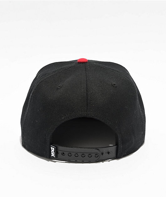 DGK I Love Haters Black & Red Snapback Hat