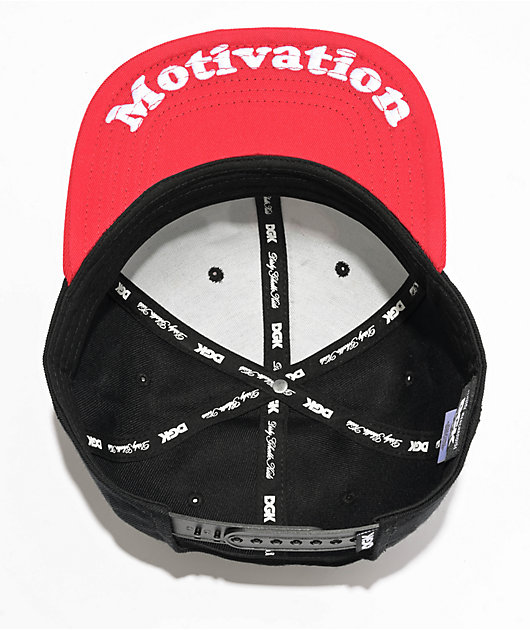 DGK I Love Haters Black & Red Snapback Hat | Zumiez