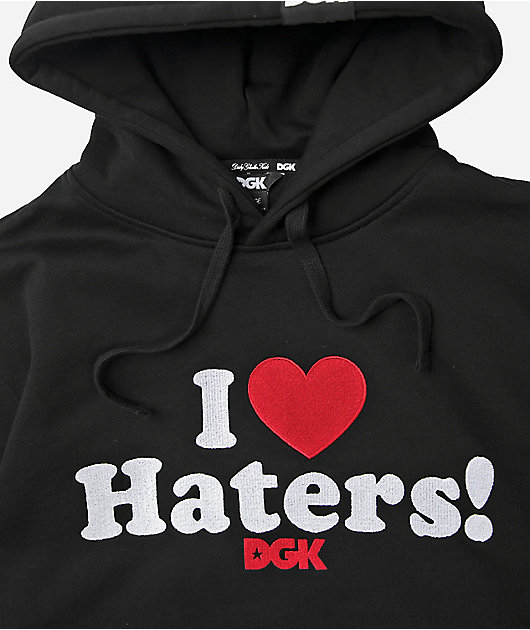 DGK I Love Haters Black Hoodie