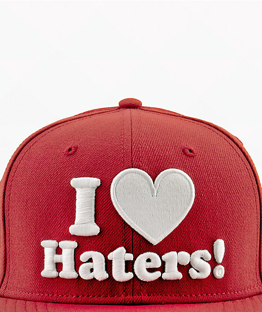DGK I Love Haters Crimson Snapback Hat