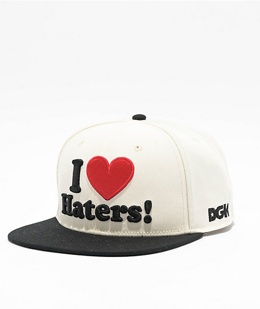 Baseball Hat Dgk Haters Snapback DGK I Love Haters Sand Black