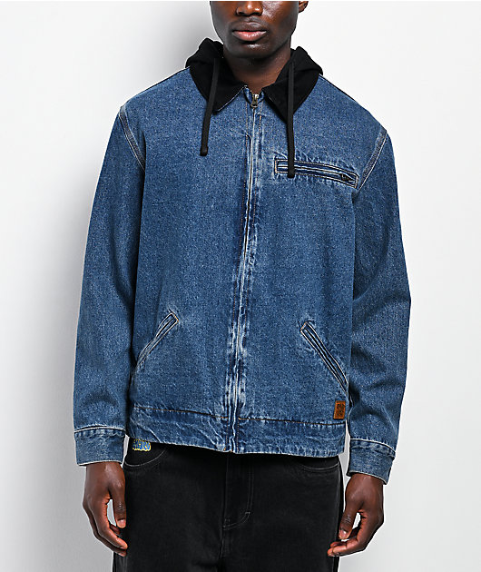 DGK Imagine Indigo Hooded Denim Jacket | Zumiez