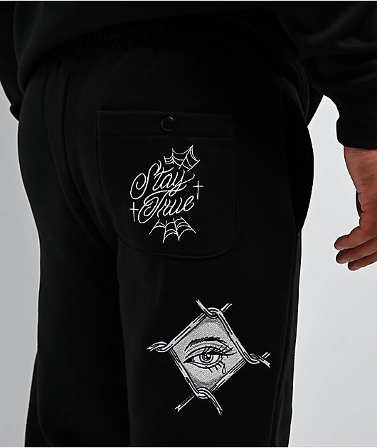DGK Inked Fleece Black Sweatpants