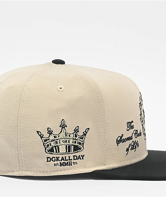 DGK Kingdom Natural & Black Snapback Hat