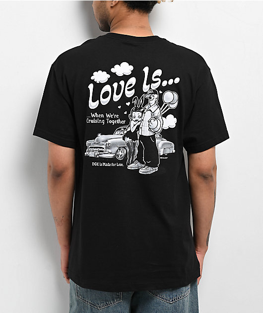 DGK Love Is Black T-Shirt | Zumiez