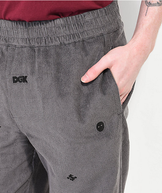 DGK Monogram Charcoal Corduroy Pants