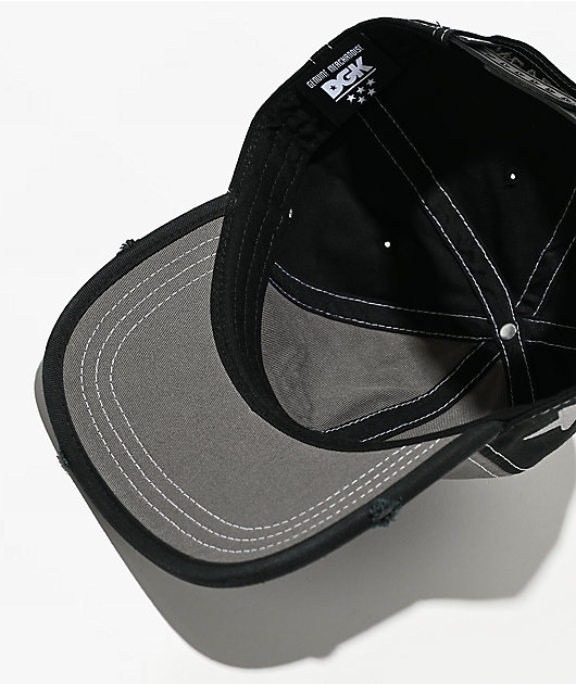 DGK Omega Distressed Grey Snapback Hat