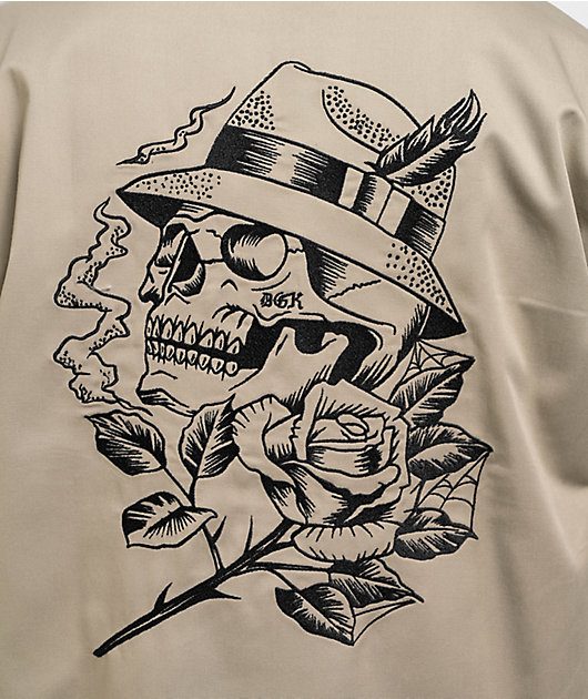 DGK Pacholo Tan Quarter Zip Work Shirt | Zumiez