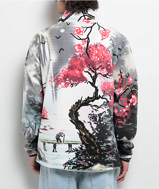 DGK Paradise Polar Fleece White Sherpa Jacket | Zumiez