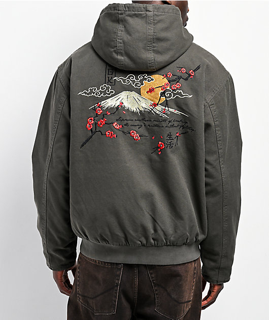 DGK Patience Olive Hooded Canvas Jacket
