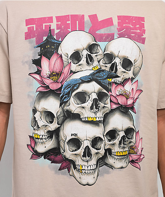 DGK Peace And Love Tan T-Shirt