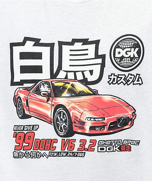 DGK Pole Position White Long Sleeve T-Shirt