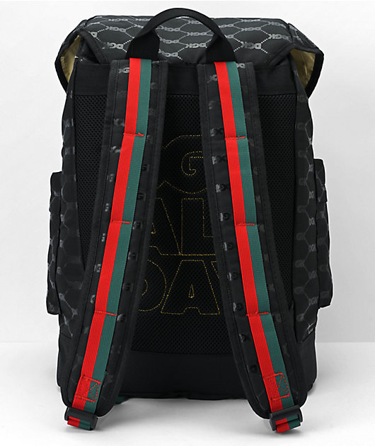 DGK Primo Black, Red & Green Backpack